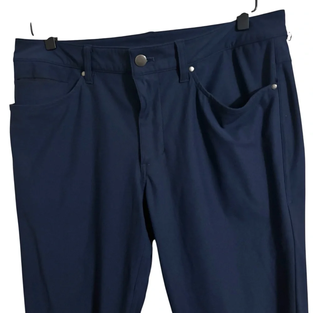Lululemon ABC Slim Fit Navy Blue Men’s Pants Size 32 - Picture 3 of 9